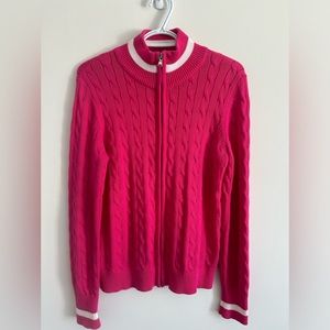 Ralph Lauren active pink sweater jacket Small